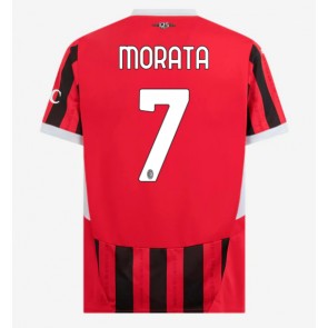 AC Milan Alvaro Morata #7 Hemmatröja 2024-25 Kortärmad