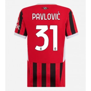 AC Milan Strahinja Pavlovic #31 Hemmatröja Dam 2024-25 Kortärmad