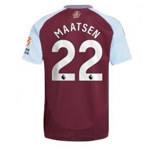 Aston Villa Ian Maatsen #22 Hemmatröja 2024-25 Kortärmad