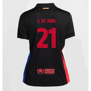 Barcelona Frenkie de Jong #21 Bortatröja Dam 2024-25 Kortärmad