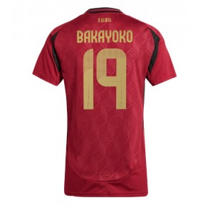 Belgien Johan Bakayoko #19 Hemmatröja Dam EM 2024 Kortärmad