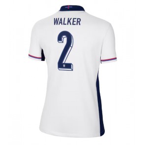 England Kyle Walker #2 Hemmatröja Dam EM 2024 Kortärmad