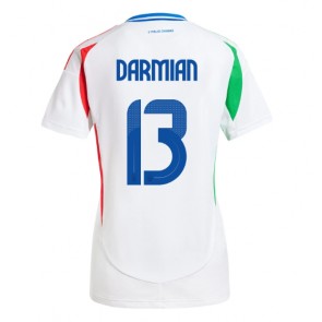 Italien Matteo Darmian #13 Bortatröja Dam EM 2024 Kortärmad