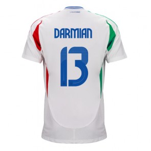 Italien Matteo Darmian #13 Bortatröja EM 2024 Kortärmad