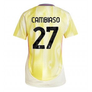 Juventus Andrea Cambiaso #27 Bortatröja Dam 2024-25 Kortärmad