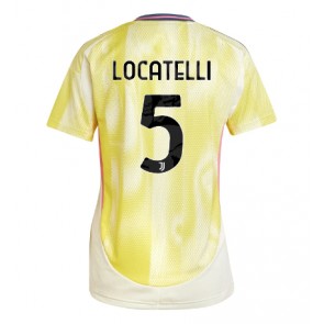 Juventus Manuel Locatelli #5 Bortatröja Dam 2024-25 Kortärmad