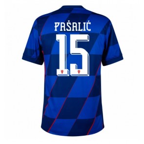 Kroatien Mario Pasalic #15 Bortatröja EM 2024 Kortärmad