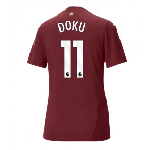 Manchester City Jeremy Doku #11 Tredje Tröja Dam 2024-25 Kortärmad