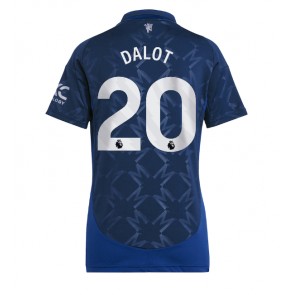 Manchester United Diogo Dalot #20 Bortatröja Dam 2024-25 Kortärmad