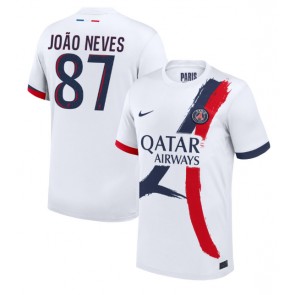 Paris Saint-Germain Joao Neves #87 Bortatröja 2024-25 Kortärmad