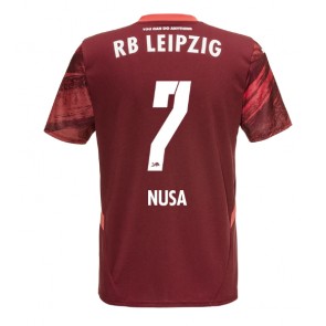 RB Leipzig Antonio Nusa #7 Bortatröja 2024-25 Kortärmad