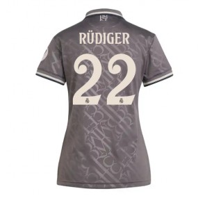 Real Madrid Antonio Rudiger #22 Tredje Tröja Dam 2024-25 Kortärmad