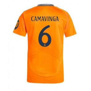 Real Madrid Eduardo Camavinga #6 Bortatröja 2024-25 Kortärmad