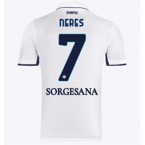 SSC Napoli David Neres #7 Bortatröja 2024-25 Kortärmad