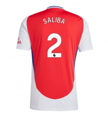 Arsenal William Saliba #2 Hemmatröja 2024-25 Kortärmad