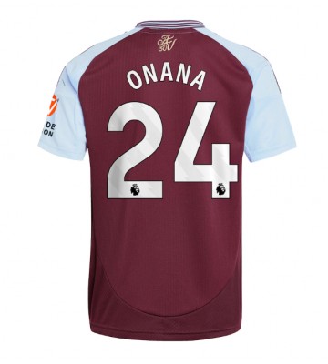 Aston Villa Amadou Onana #24 Hemmatröja 2024-25 Kortärmad