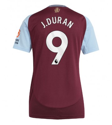 Aston Villa Jhon Duran #9 Hemmatröja Dam 2024-25 Kortärmad