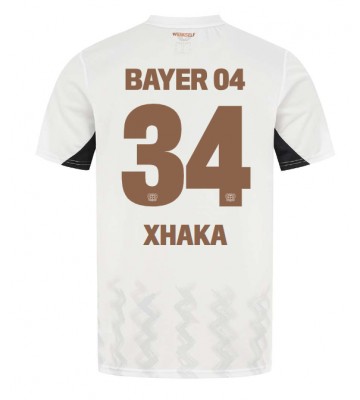 Bayer Leverkusen Granit Xhaka #34 Bortatröja 2024-25 Kortärmad