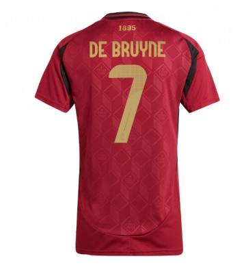 Belgien Kevin De Bruyne #7 Hemmatröja Dam EM 2024 Kortärmad