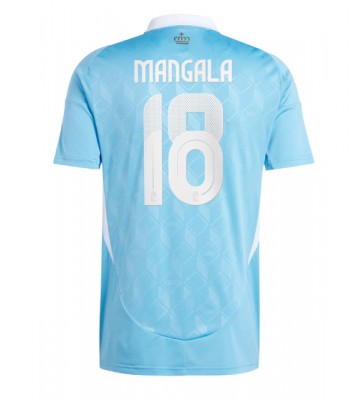 Belgien Orel Mangala #18 Bortatröja EM 2024 Kortärmad