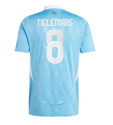 Belgien Youri Tielemans #8 Bortatröja EM 2024 Kortärmad