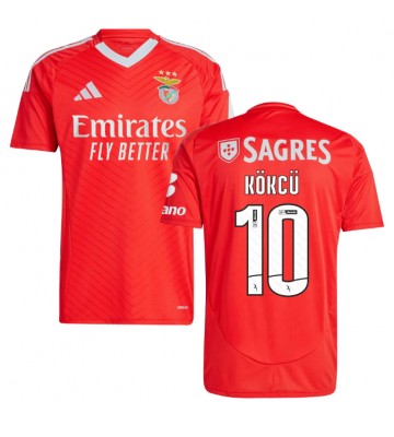 Benfica Orkun Kokcu #10 Hemmatröja 2024-25 Kortärmad