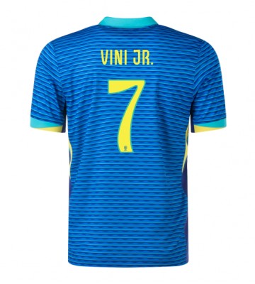 Brasilien Vinicius Junior #7 Bortatröja Copa America 2024 Kortärmad