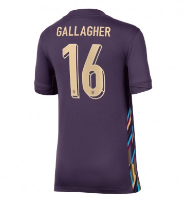 England Conor Gallagher #16 Bortatröja Dam EM 2024 Kortärmad