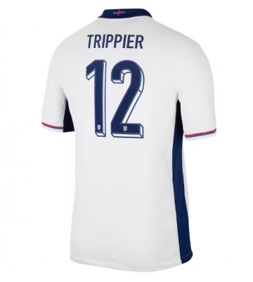 England Kieran Trippier #12 Hemmatröja EM 2024 Kortärmad