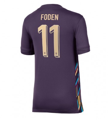 England Phil Foden #11 Bortatröja Dam EM 2024 Kortärmad