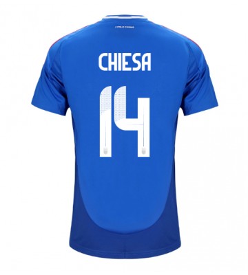 Italien Federico Chiesa #14 Hemmatröja EM 2024 Kortärmad