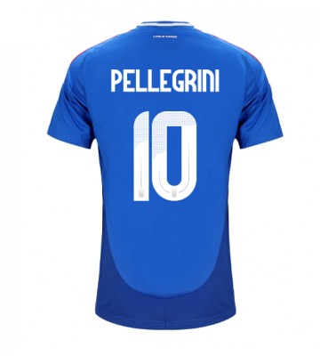 Italien Lorenzo Pellegrini #10 Hemmatröja EM 2024 Kortärmad