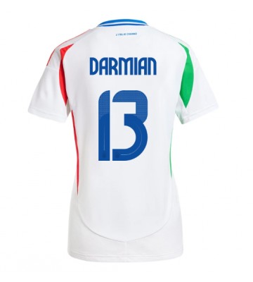 Italien Matteo Darmian #13 Bortatröja Dam EM 2024 Kortärmad