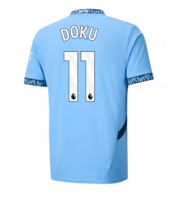 Manchester City Jeremy Doku #11 Hemmatröja 2024-25 Kortärmad