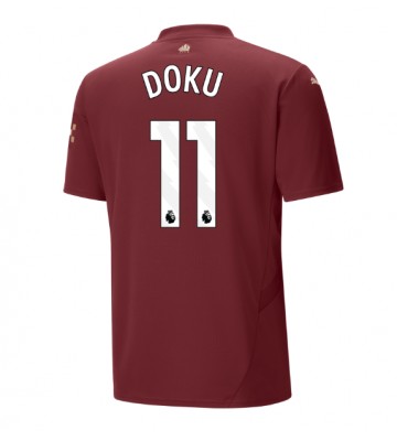 Manchester City Jeremy Doku #11 Tredje Tröja 2024-25 Kortärmad