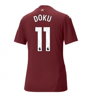 Manchester City Jeremy Doku #11 Tredje Tröja Dam 2024-25 Kortärmad