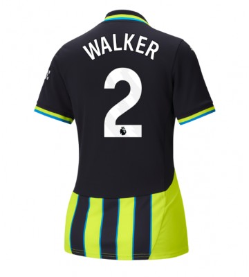 Manchester City Kyle Walker #2 Bortatröja Dam 2024-25 Kortärmad