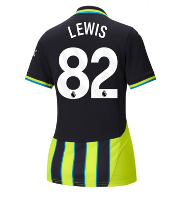 Manchester City Rico Lewis #82 Bortatröja Dam 2024-25 Kortärmad