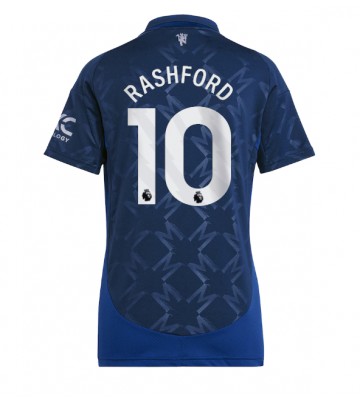 Manchester United Marcus Rashford #10 Bortatröja Dam 2024-25 Kortärmad