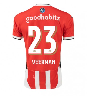 PSV Eindhoven Joey Veerman #23 Hemmatröja 2024-25 Kortärmad