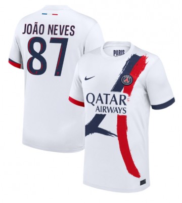 Paris Saint-Germain Joao Neves #87 Bortatröja 2024-25 Kortärmad