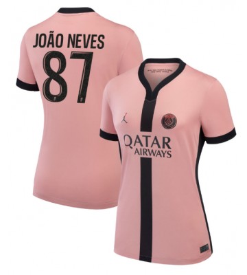 Paris Saint-Germain Joao Neves #87 Tredje Tröja Dam 2024-25 Kortärmad