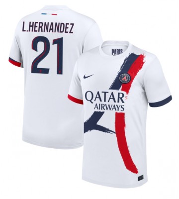 Paris Saint-Germain Lucas Hernandez #21 Bortatröja 2024-25 Kortärmad