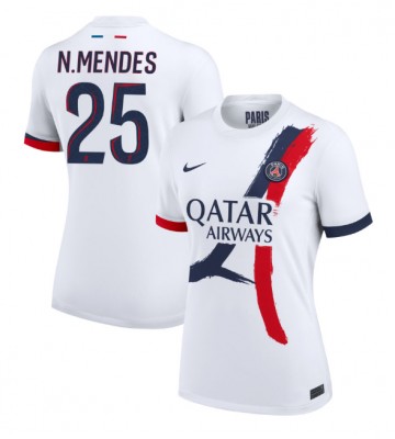 Paris Saint-Germain Nuno Mendes #25 Bortatröja Dam 2024-25 Kortärmad