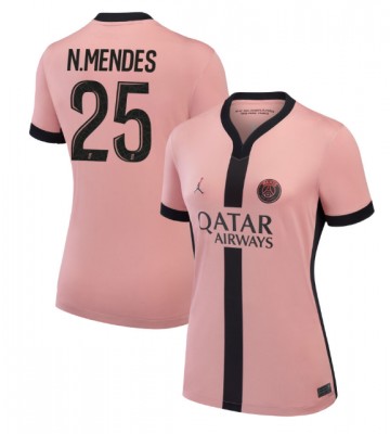 Paris Saint-Germain Nuno Mendes #25 Tredje Tröja Dam 2024-25 Kortärmad