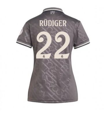 Real Madrid Antonio Rudiger #22 Tredje Tröja Dam 2024-25 Kortärmad