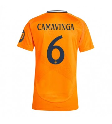 Real Madrid Eduardo Camavinga #6 Bortatröja Dam 2024-25 Kortärmad