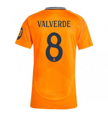 Real Madrid Federico Valverde #8 Bortatröja Dam 2024-25 Kortärmad