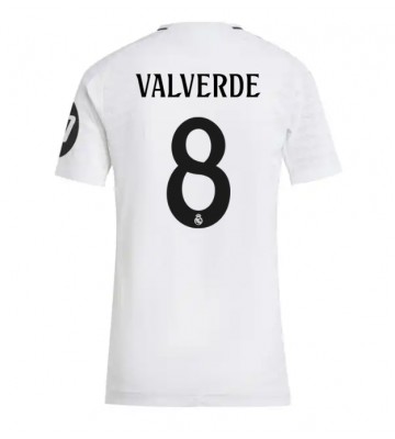 Real Madrid Federico Valverde #8 Hemmatröja Dam 2024-25 Kortärmad