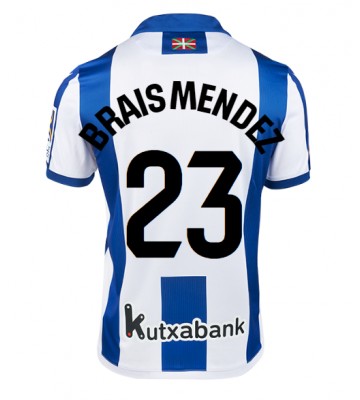 Real Sociedad Brais Mendez #23 Hemmatröja 2024-25 Kortärmad